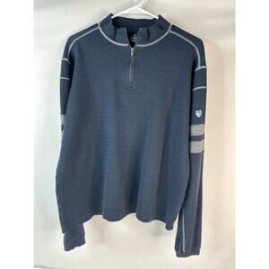 Kuhl Men's Team Merino Wool Long Sleeve 1/4 Zip Pullover Size L (Fits M) Slim